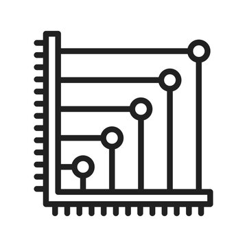 Scatter Plot I icon vector image. Suitable for mobile apps, web apps and print media.