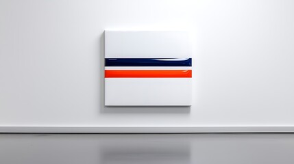 Vibrant Abstract Painting with Bold Color Blocks and Stripes