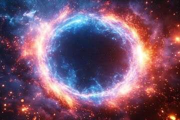 Obraz premium Turbulent digital paint on fractal canvas suitable as backdrop for projects on dreaming, fantasy, spirituality and abstract art 