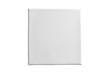 Plain White Primed Canvas Square for Painting on Transparent Background Suitable for Artists