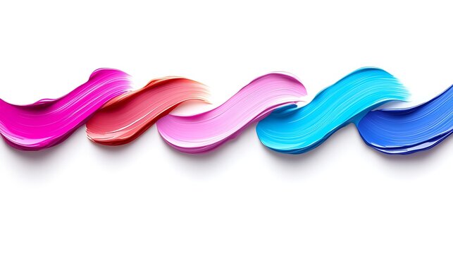 Vibrant Lipstick Swirls A Colorful Makeup Palette