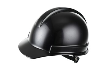 Fototapeta premium Black Hard Hat Safety Helmet Construction Work Gear