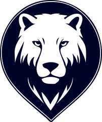 wolf vector silhouette logo