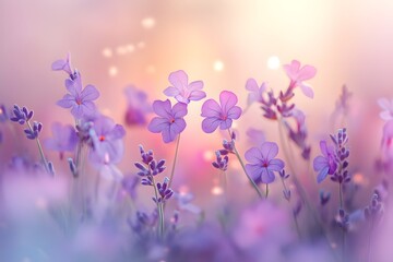 Beautiful and attractive purple flower background illustration