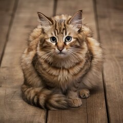 Fototapeta premium realistic cat photo with different background ai generated
