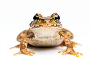 Fototapeta premium Close-up of a frog on white background