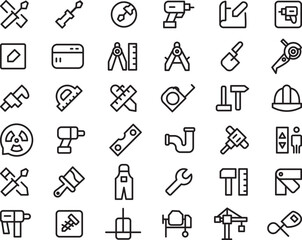 Fototapeta premium vector Tools icons