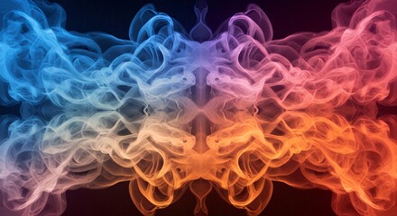 Obraz premium Abstract Colorful Smoke Art Print for Home Decor