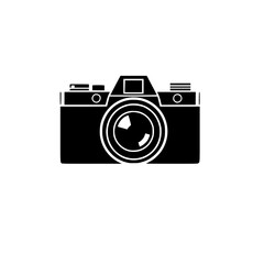 Black and White Camera Icon: A Simple, Classic Photography Symbol