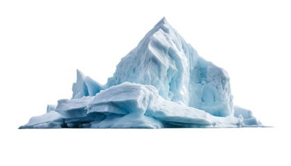 Iceberg Peaks Above Cold Waters png
