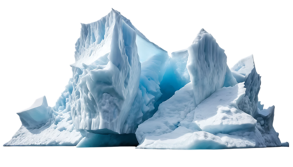 Iceberg Floating in Frozen Silence png