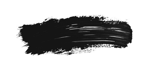 Fototapeta premium Artistic images of black ink swatch brush paint textures, showcasing bold, expressive strokes with organic and abstract patterns. These visuals are perfect for design backgrounds & artistic elements.