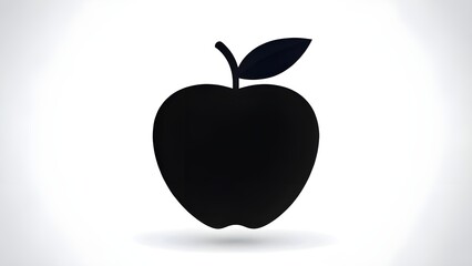 minimalist apple icon silhouette