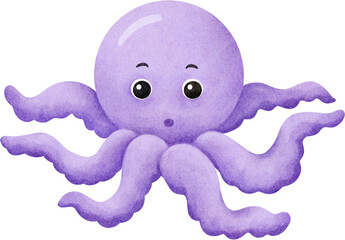 watercolor octopus