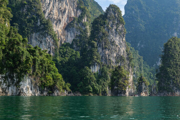 Khao Sok National Park, jungle and rock formations. Province Surat Thani, Thailand	