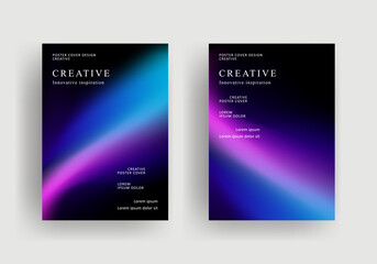 Abstract gradient poster template. Modern Covers Design. fluid gradient background design. Trendy front page design for Banner, Poster, Flyer, Invitation and Annual Report
