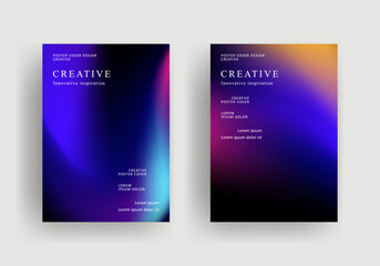 Abstract gradient poster template. Modern Covers Design. fluid gradient background design. Trendy front page design for Banner, Poster, Flyer, Invitation and Annual Report