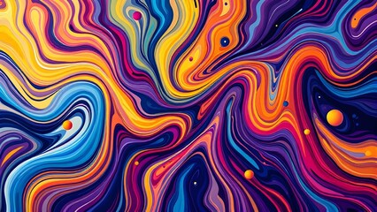 Fototapeta premium An abstract swirl of vibrant colors creates a dynamic and mesmerizing background, perfect for adding a splash of energy to any project