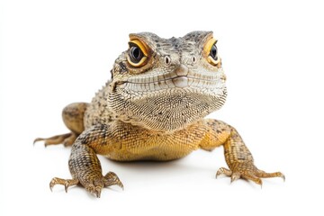 Fototapeta premium Close-up of a curious lizard