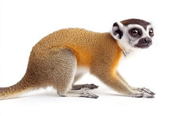 Obraz premium Adorable Golden-mantled Tamarin monkey