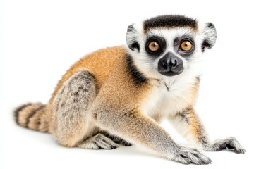 Fototapeta premium Ring-tailed Lemur close-up.