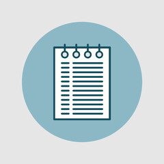 Spiral Notebook  icon