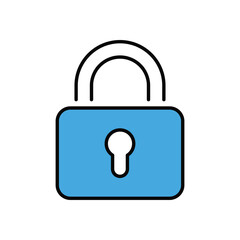 Lock Icon vector stock illustration.