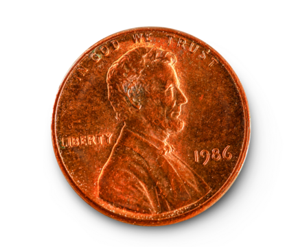 One cent coin