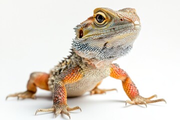 Fototapeta premium Vibrant Bearded Dragon Portrait