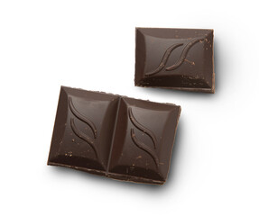Chocolate isolated on transparent background