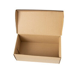 Cardboard box isolated on transparent background