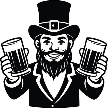 Leprechaun clip art preview
