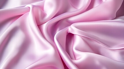 Obraz premium pink silk fabric draped background