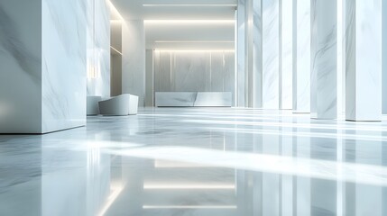 Fototapeta premium modern marble lobby interior design