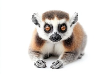 Naklejka premium Ring-tailed Lemur Close-up
