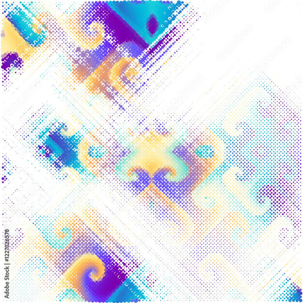 Aufkleber noise grain background, pointillism dots gradient or dotwork pattern, vector stipple effect. grain v