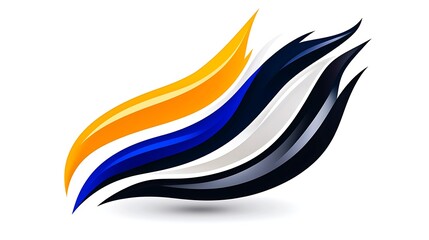 Fototapeta premium Abstract Colorful Wave Design A Dynamic Fluid Motion Background