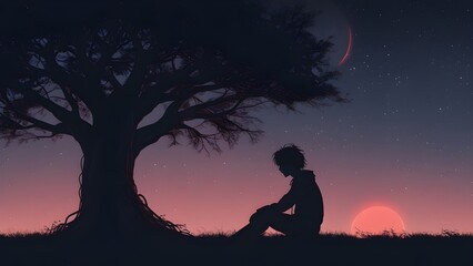 silhouette of a person