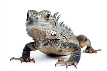 Obraz premium Close-up of a Gray Lizard