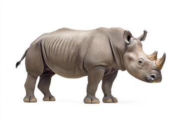 Obraz premium A powerful rhino, standing strong.