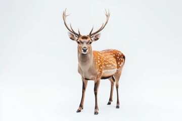 Fototapeta premium Majestic deer in a studio setting