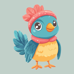 Cartoon Funny Turkey Bird cartoon vector illustration