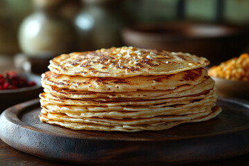 A Delicious Stack of Golden Brown Pancakes