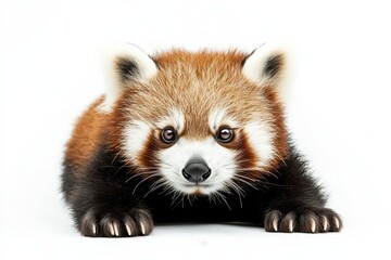 Obraz premium Adorable red panda cub.