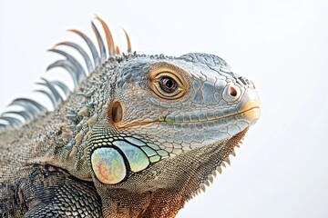 Fototapeta premium Close-up of a Green Iguana's Head