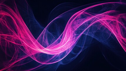 Fototapeta premium Ethereal Pink Smoke Trails Forming Soft Swirls in a Gentle Flowing Motion