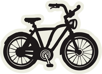 Fototapeta premium classic bicycle illustration - minimalis bike vector art