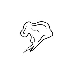 smoke line sketch