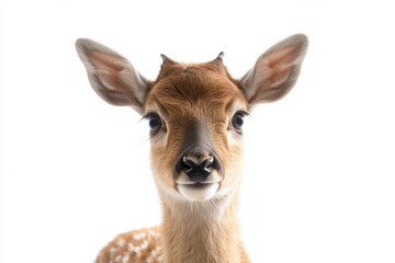 Close-up of an adorable fawn.