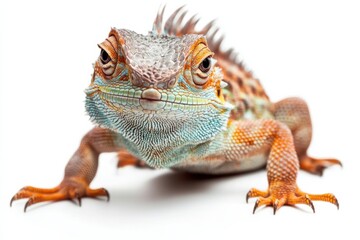 Obraz premium Vibrant colors of a Chinese Water Dragon